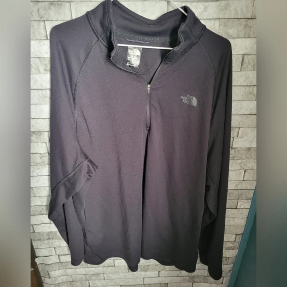 The‎ North Face Mens Quarter Zip Size XXL Black Pullover